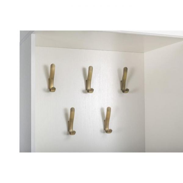 Прихожая Ливерпуль 13.21, 1001х414х2203, Белый/Ясень ваниль