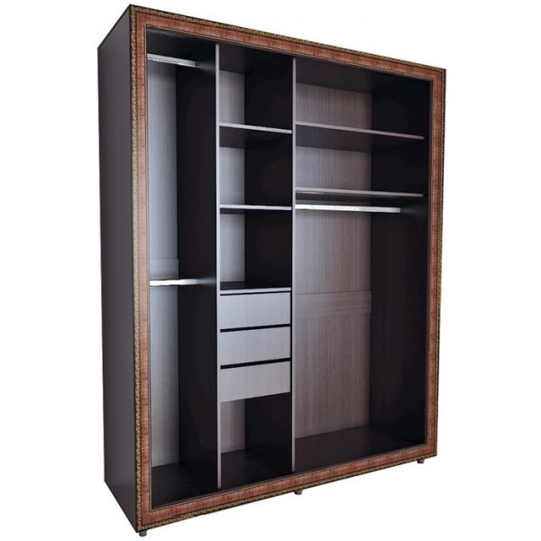 Шкаф-купе «Калипсо 26», 1800 ? 625 ? 2285 мм, цвет венге