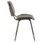 Стул для посетителей BRABIX "Iso CF-005", черный каркас, экокожа серый, 531979