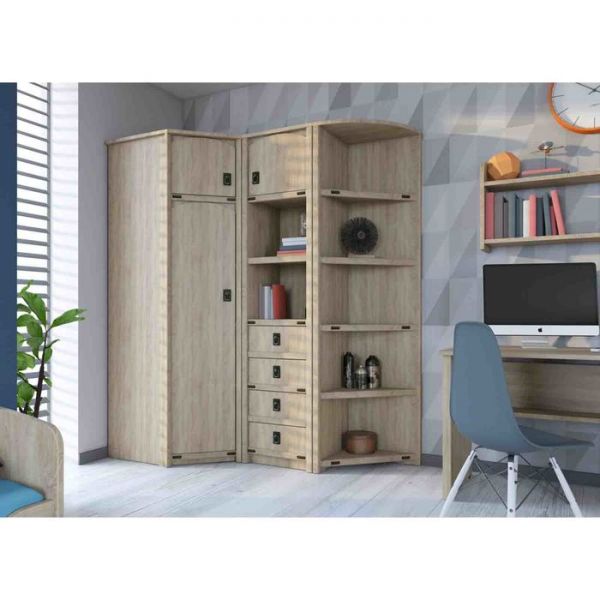 Шкаф угловой «Валенсия», 850 ? 850 ? 2090 мм, цвет дуб сонома