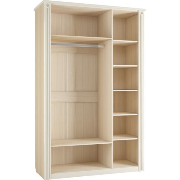 Шкаф 3-створчатый «Капелла 25», 1860 ? 572 ? 2322 мм, цвет туя светлая