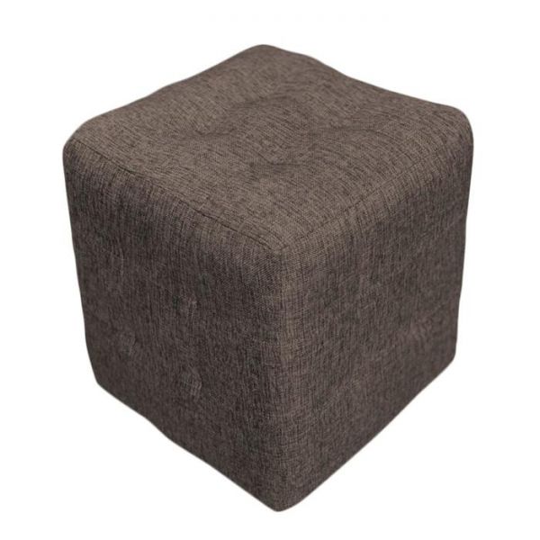 Пуф ткань рогожка Coffee