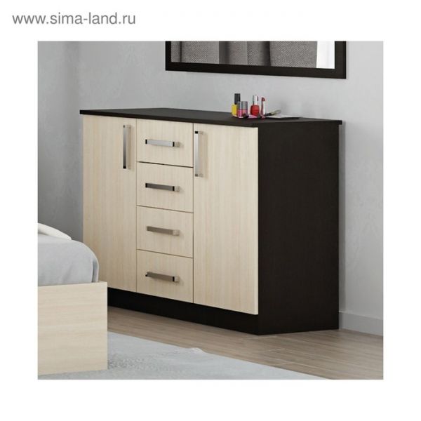 Комод Аура, 820х1000х440, Венге/Дуб молочный
