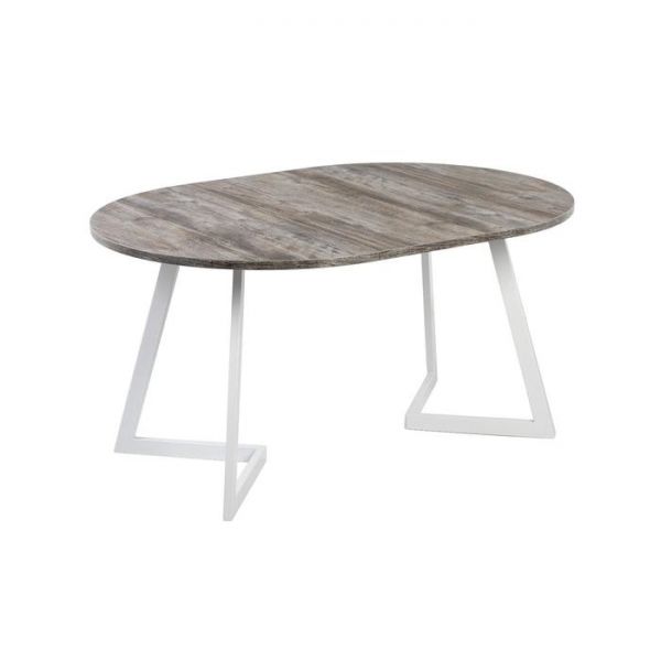 Стол РИМ D-940/1390 Сосна Пасадена/Опора РИМ Гаспар-К, белый глянец