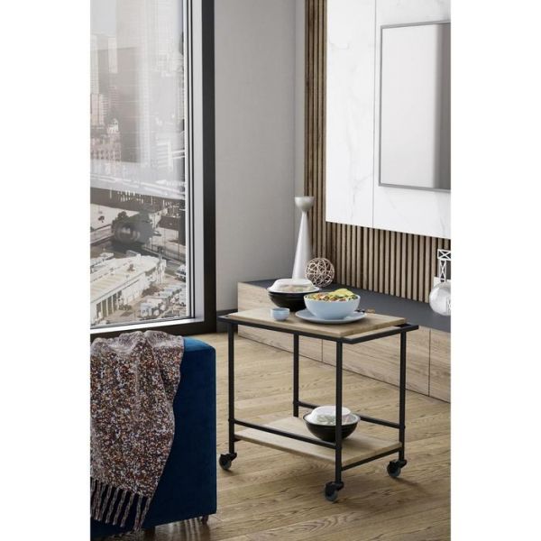 Стол журнальный «Фрэнки», 600 ? 350 ? 555 мм, цвет дуб американский