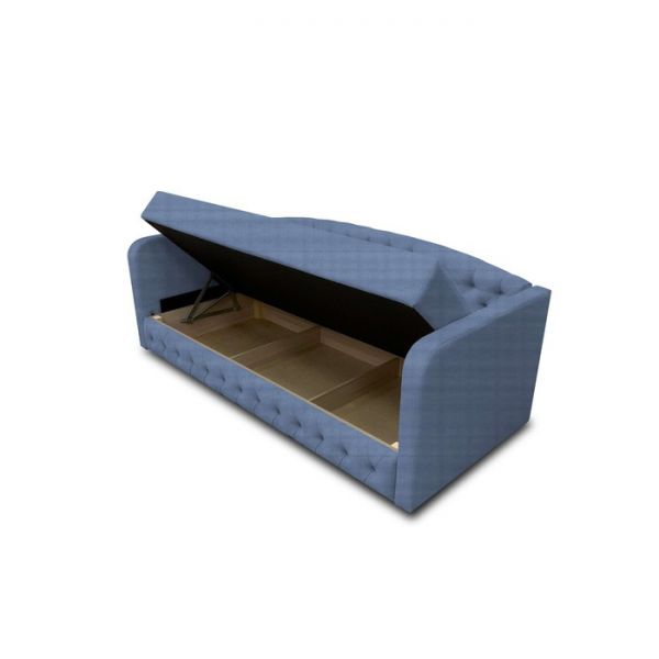 Диван-кровать с каретной стяжкой «Гарвард 2», велюр, цвет shaggy wine