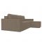 Угловой диван «Куба», механизм еврокнижка, рогожка, цвет бежевый