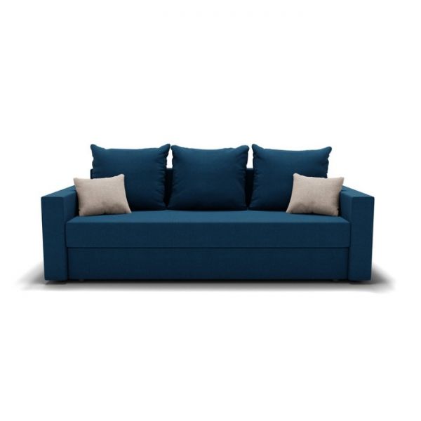 Диван прямой «Олимп 1», еврокнижка, пружинный блок, велюр, цвет альба 044 / альба 071