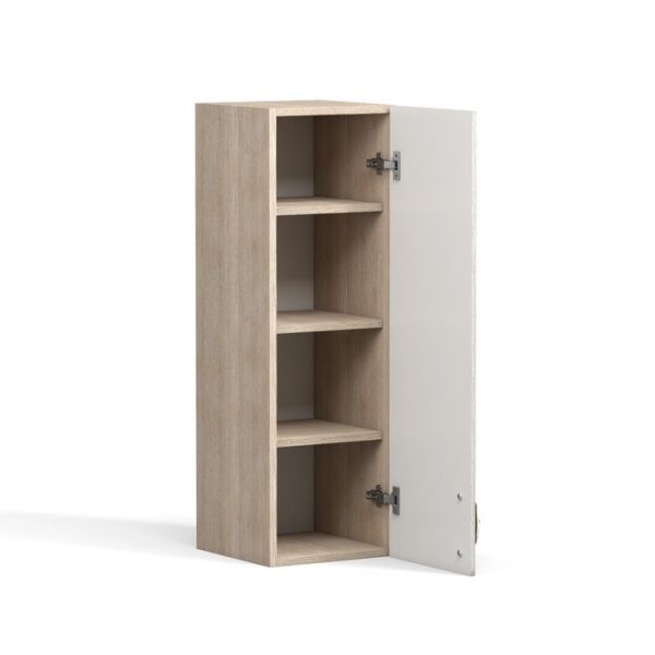 Шкаф навесной Анжелика 300х300х920 Дуб молочный/Ясень