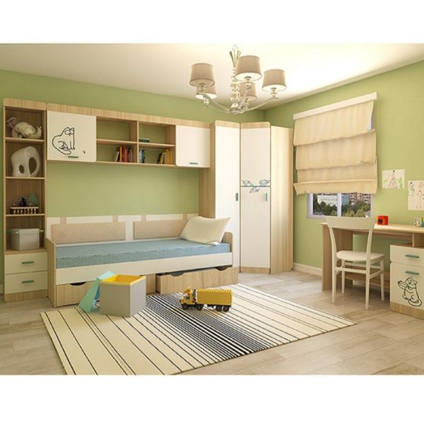 Полка навесная «Кот 7.1», цвет туя светлая / белый