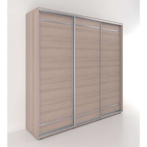 Шкаф-купе «Акцент-Лайт Д», 1500 ? 600 ? 2310 мм, ЛДСП, цвет ясень шимо светлый