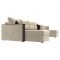 П-образный диван «Валенсия», механизм дельфин, микровельвет, цвет бежевый