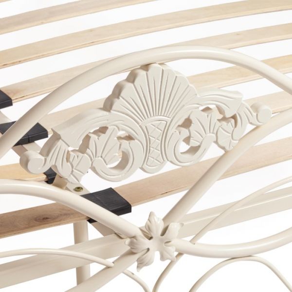 Кровать CANZONA Wood slat base  140х200 см, Белый