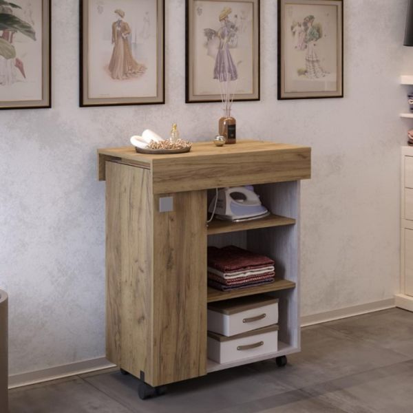 Тумба многоцелевого назначения Тео 710х462х866 крафт/ясень белый