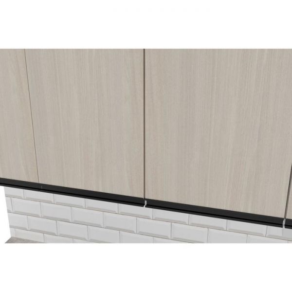 Кухонный угловой гарнитур Соната мега прайм 2700х1500 Ясень шимо светлый,Капри/Белый