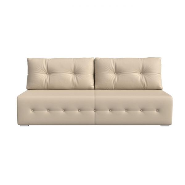 Прямой диван «Лондон», механизм еврокнижка, рогожка, цвет коричневый