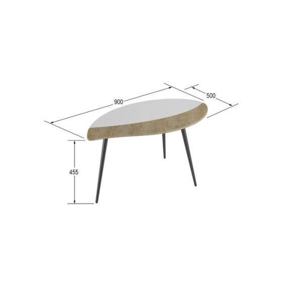 Стол журнальный «Лайм», 900 ? 500 ? 455 мм, цвет дуб сонома