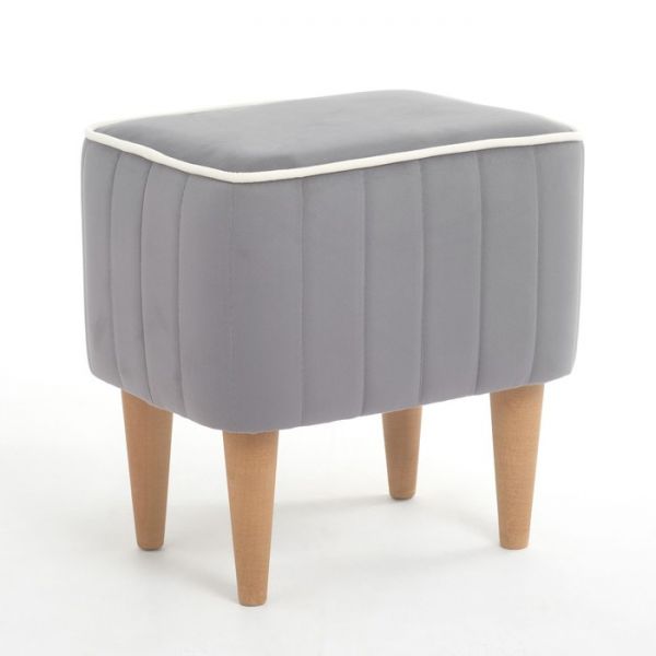 Пуф "Амма" велюр Velutto бежевый