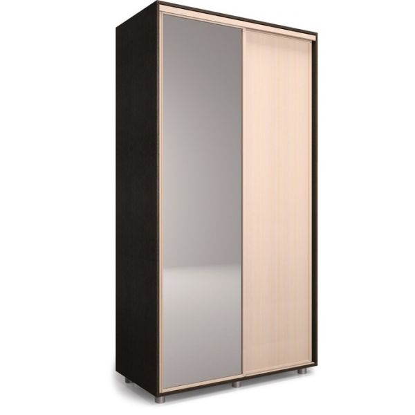 Шкаф-купе Удачный 1 зеркало 1200х600х2300 Венге Темный