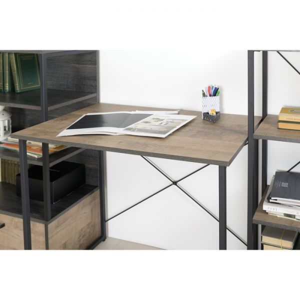 Стол письменный Трувор 12.98, 900х530х750, Дуб гранж песочный/Интра