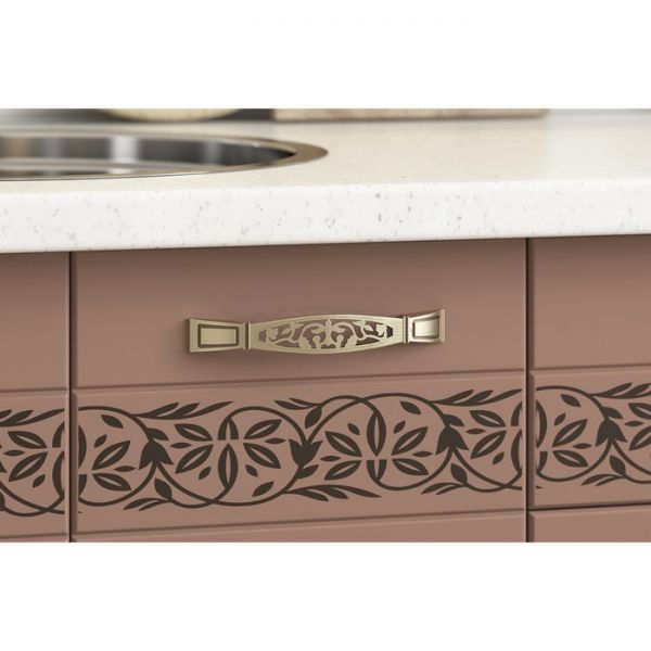 Кухонный гарнитур Мечта 1800х600 белый/крем глянец/капучино