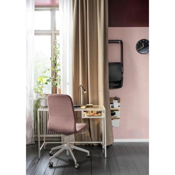 Стол ВИТШЁ, белый, стекло