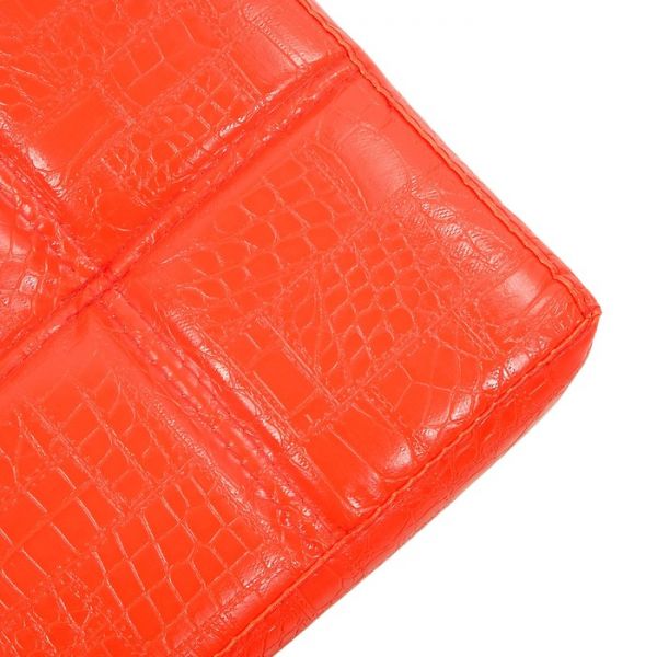 Табурет  "Лофт 4", Черный/красная рептилия