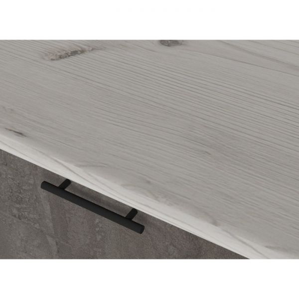 Кухонный гарнитур Сиена нормал 1500х600 Белый/Сосна/Дуб грей, бетон темный