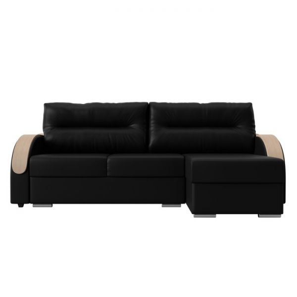 Угловой диван «Дарси», механизм еврокнижка, экокожа, цвет бежевый