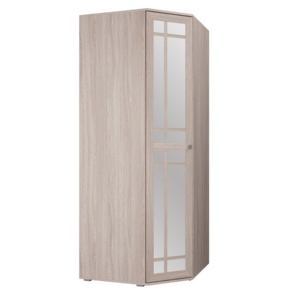 Шкаф угловой Зеркало/Зеркало РИВЬЕРА 2100х850х850 Ясень Шимо Светлый