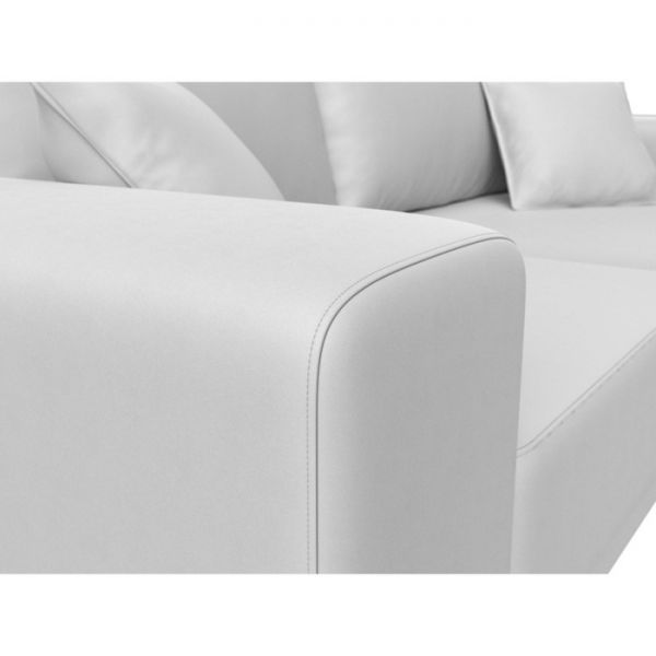 Прямой диван «Льюес», без механизма, экокожа, цвет бежевый