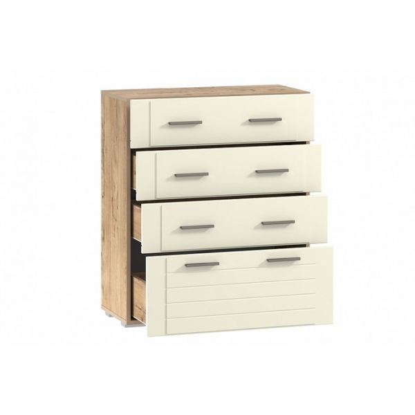 Комод Livorno НМ 040.46 Х, 802х380х940, 10 25 Софт Панакота, Дуб Бунратти