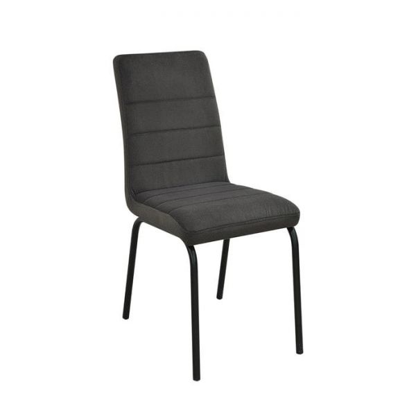 Стул «Кельн 2», каркас металл чёрный, ППУ 40 мм, велюр, цвет коричневый