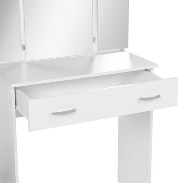 Стол макияжный Мила с зеркалом , Белый