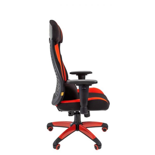 Кресло игровое Chairman game 14 ткань черная/красная