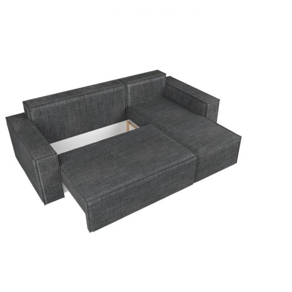 Угловой диван «Куба», механизм еврокнижка, рогожка, цвет бежевый