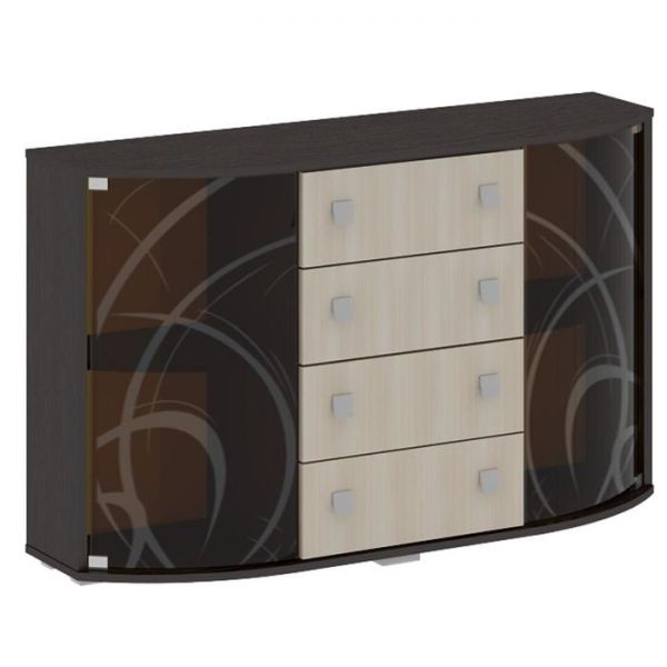 Комод Рио-1 1280х414х790 Бодега тёмный, Бодега светлый