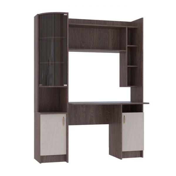 Уголок школьника «Омега 1», 1353 ? 600 ? 1800 мм, ЛДСП, цвет млечный дуб