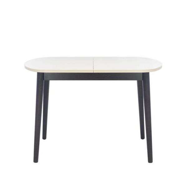 Стол раздвижной Leset Акра 1Р, венге, стекло кремовое 1100/1400х700х740