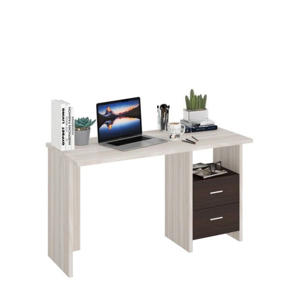 Стол, 1300 ? 600 ? 770 мм, цвет карамель/венге