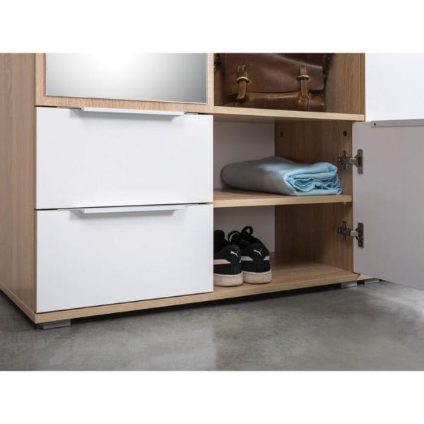 Прихожая Куба 10.14, 864х383х2106, Дуб сонома/Белый премиум