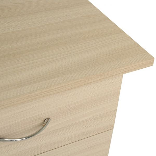 Стол письменный с встроенной тумбой 1200х700х750 Ясень Шимо светлый