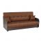 Диван "Домино" ткань Калифорния 155 / экокожа коричневый/ ЛДСП Венге