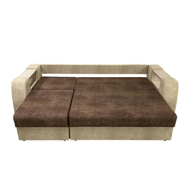 Диван-трансформер «Оптимус», цвет эмилия милк / эмилия дарк браун