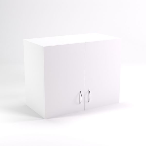 Антресоль двухдверная НАШ-5, 760 ? 600 ? 600 мм, белый шагр