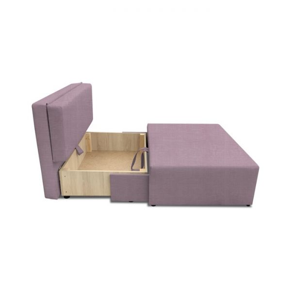 Детский диван «Капитошка», еврокнижка, рогожка, цвет vital violet