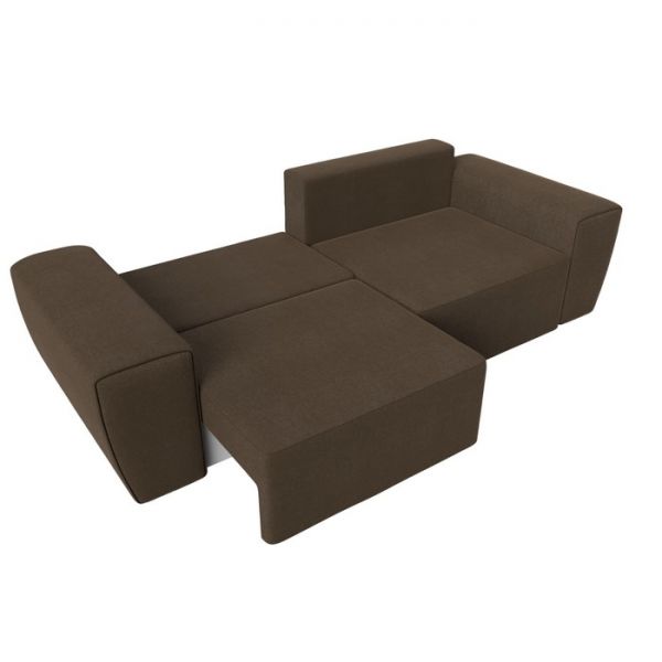 Прямой диван «Беккер», механизм еврокнижка, рогожка, цвет бежевый