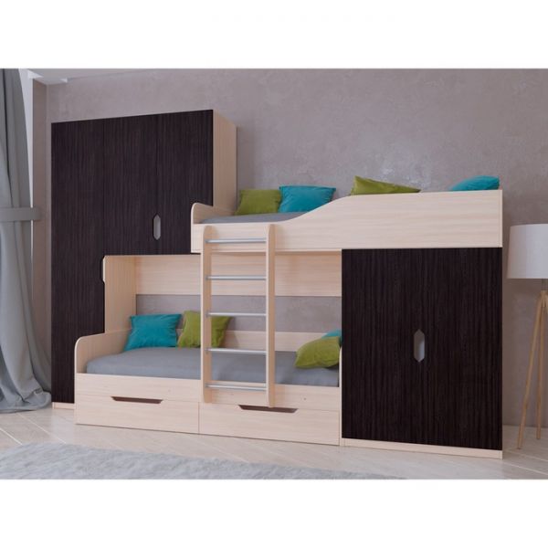 Детский комплекс «Лео», цвет дуб молочный/дуб шамони