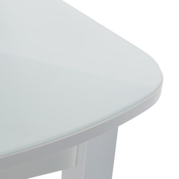 Стол кухонный с ящиком  Хоста-3 1100х700х746 белый/опора массив резной Белый