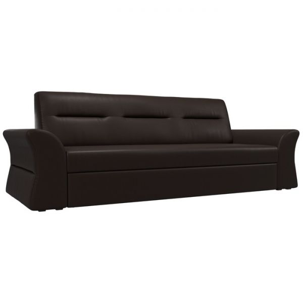 Прямой диван «Клайд», механизм дельфин, экокожа, цвет бежевый